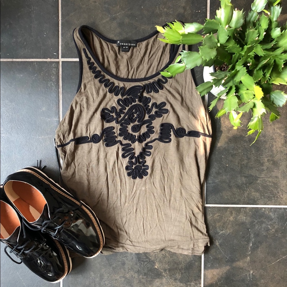 Boho patterned tank top
